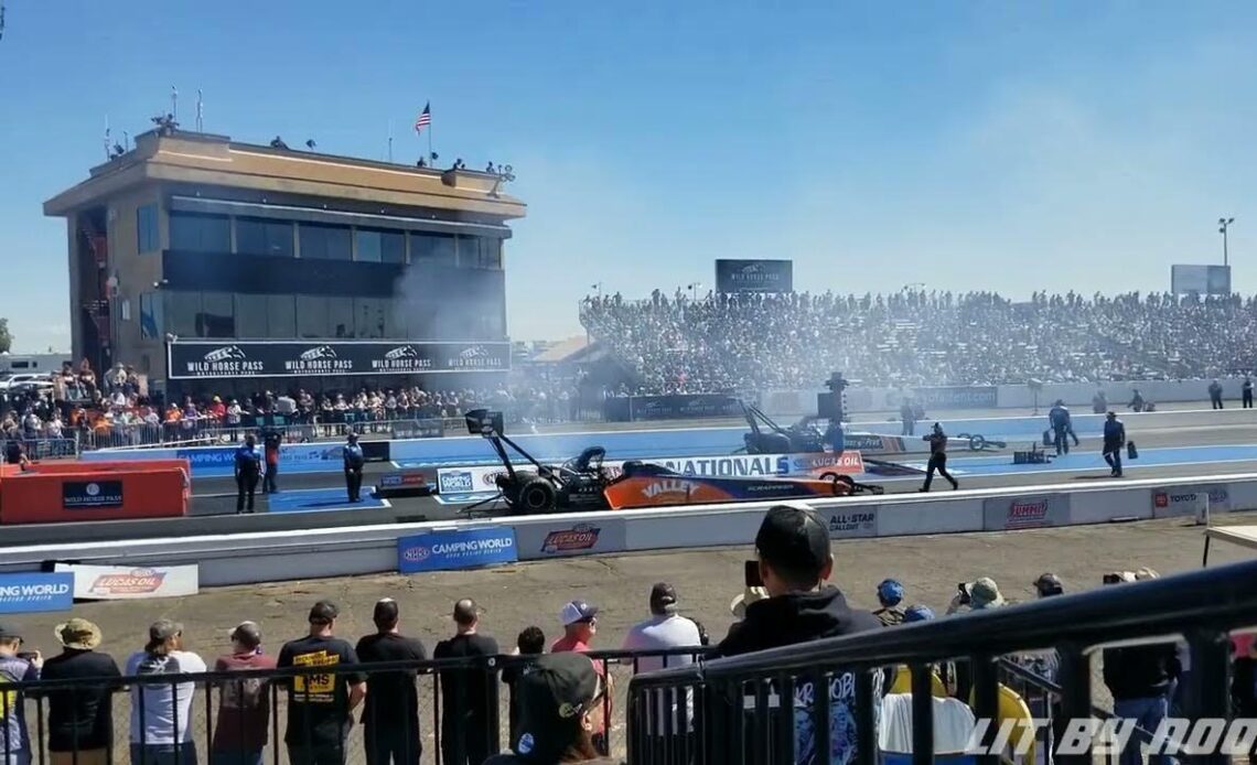 Mike Salinas, Clay Millican, Top Fuel Dragster, Eliminations Rnd 1, The Last Pass, The Arizona Natio