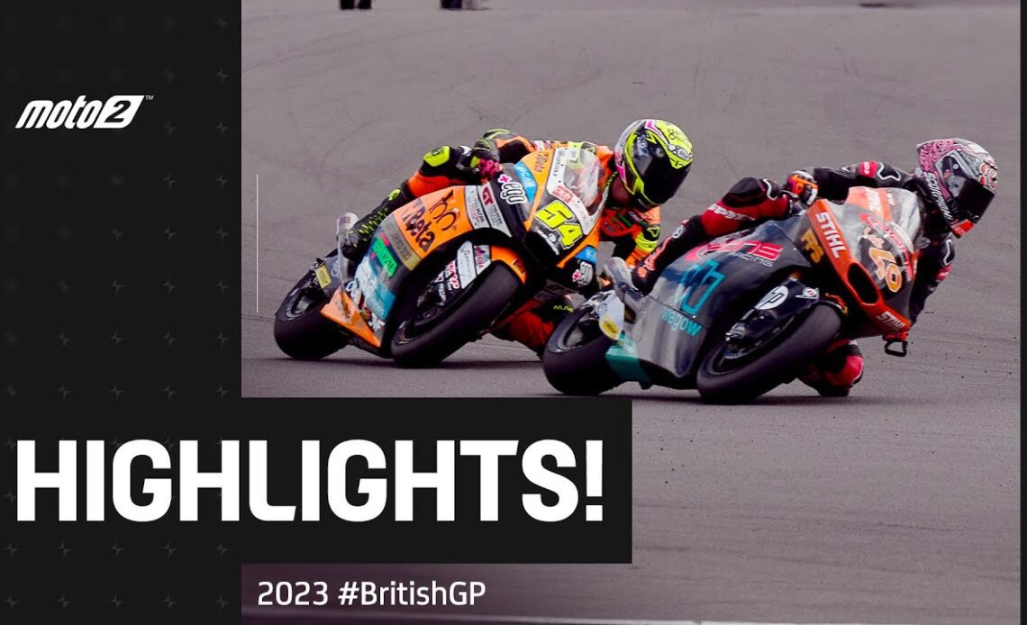 Moto2™ Race Highlights 🤯 | 2023 #BritishGP 🇬🇧
