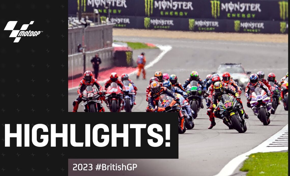 MotoGP™ Race Highlights 🤯 | 2023 #BritishGP 🇬🇧