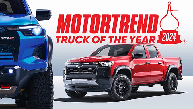 MotorTrend names Chevrolet Colorado its 2024 Truck of the Year