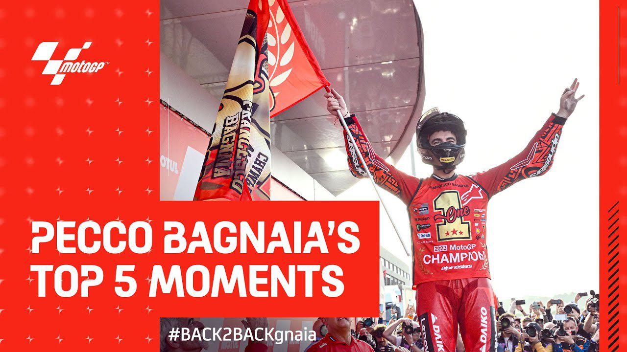 Pecco Bagnaia's Top 5 Moments 🏆 | 2023 #MotoGP World Champion