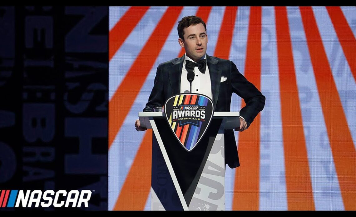 Raise a glass: Ryan Blaney's champion speech at the 2023 NASCAR Awards