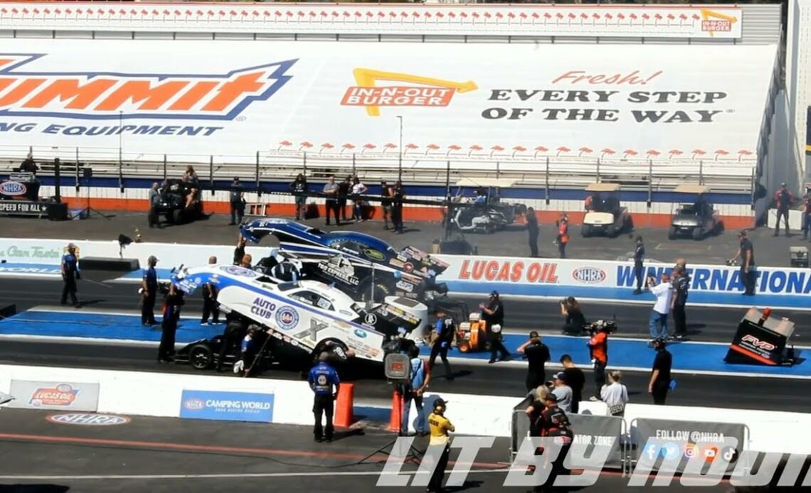 Terry Haddock, Takes Down Robert Hight, Funny Car Round 1 Eliminations, Lucas Oil Winter Nationals,