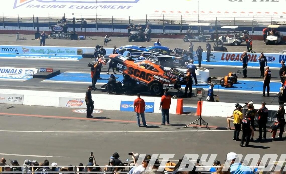 Terry Haddock, Tim Wilkerson, Funny Car Round 2 Eliminations, Lucas Oil Winter Nationals, In N Out B