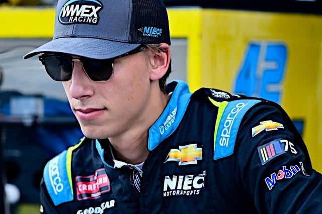 NASCAR CRAFTSMAN Truck Series driver Carson Hocevar prepares for the Worldwide Express 250 at Richmond Raceway, NKP