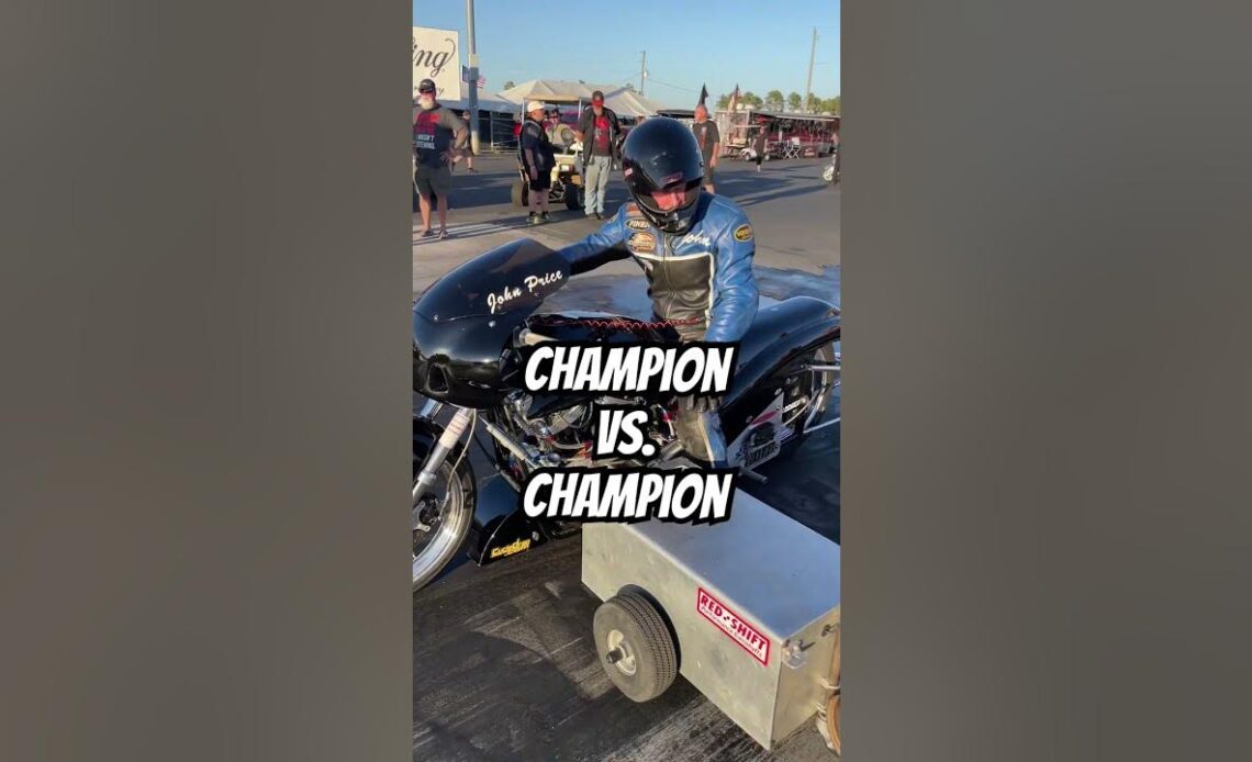 There can Only Be ONE Grand Champion as two Pro Mod Harley champs race