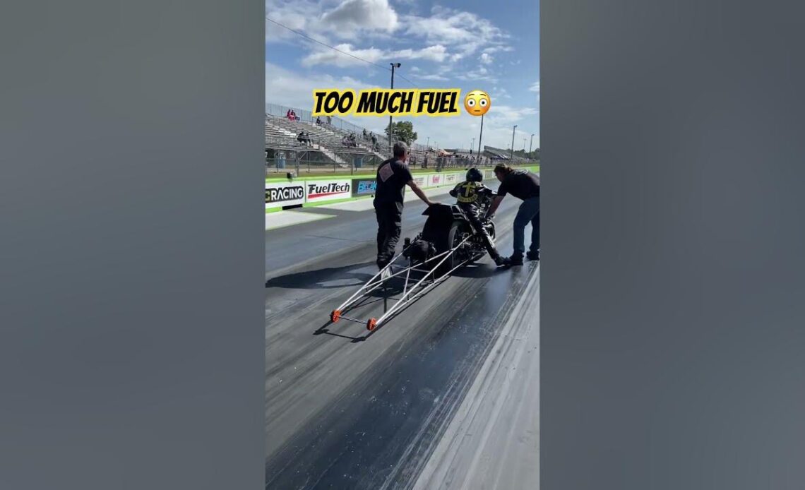 Too Much Fuel for Nitro Harley Creates Problem 😳