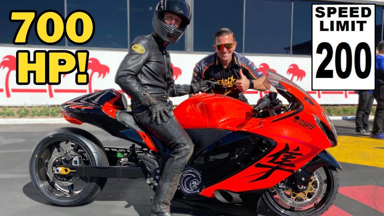 Trying to BREAK 200 mph FIRST time out with Brand New 700 HP Suzuki Hyperbusa Street Bike!