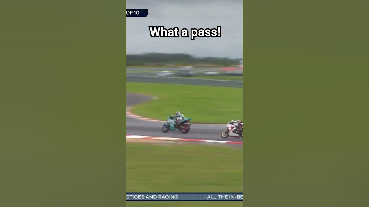 Twins Cup rider Ryan Wolfe moved up from 5th to 3rd with this pass! #motoamerica #motorcycle