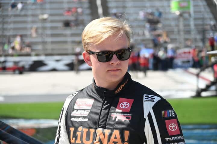 Tyler Ankrum prior to the SpeedyCash.com 250 at Texas Motor Speedway, 4/1/2023 (Photo: Phil Allaway)