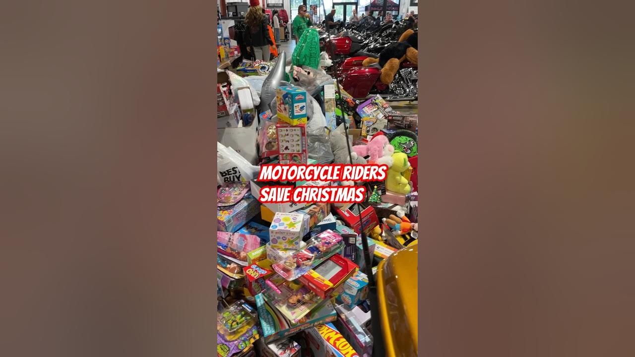 Wait till you See How Many Toys the Bikers Donated! 🥰 🎁