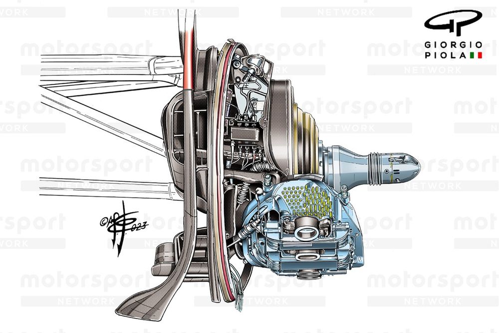 Williams FW45 brake caliper