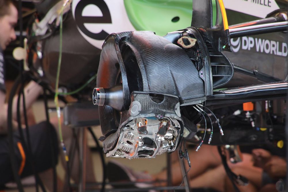 McLaren MCL60 front brake detail