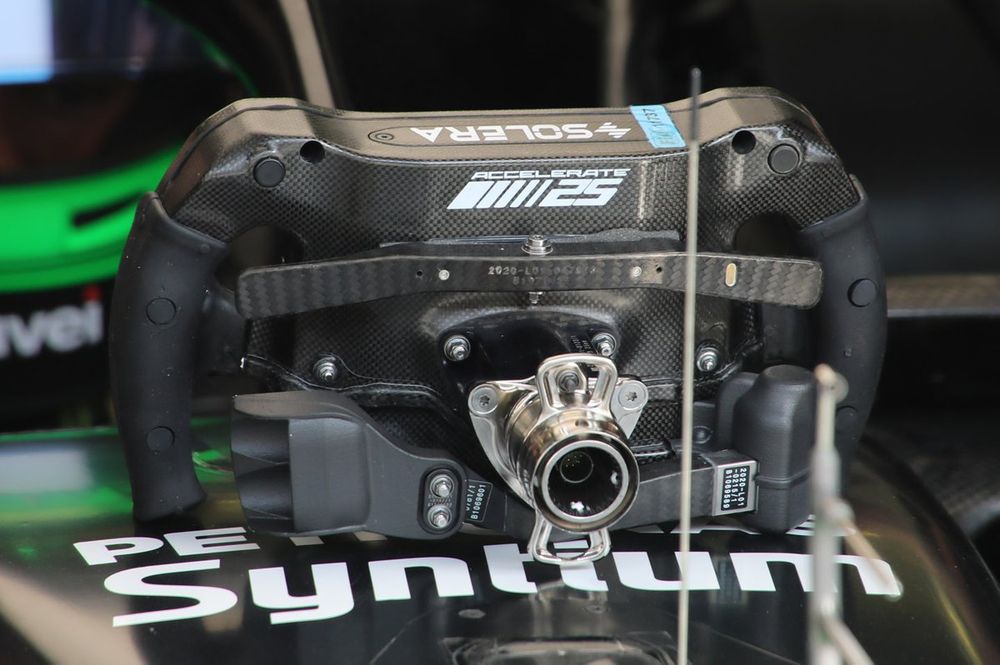 Mercedes W14 steering wheel detail