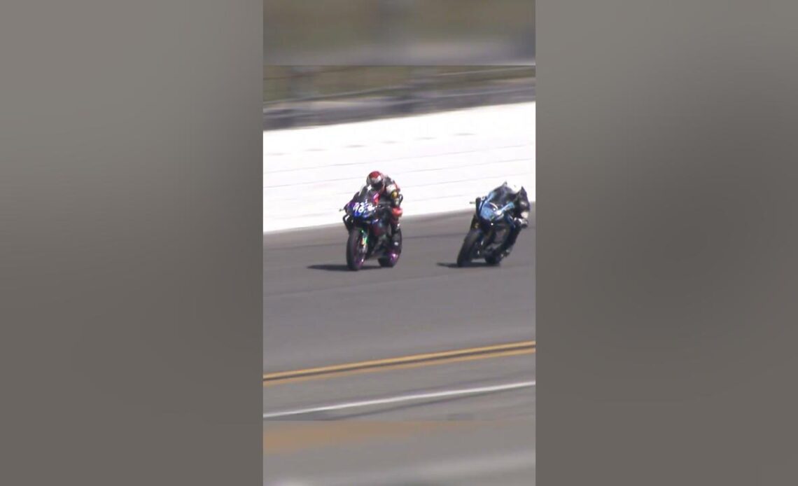 A nail-biter finish for Stefano Mesa at Daytona! #motoamerica #motorcycle #racing