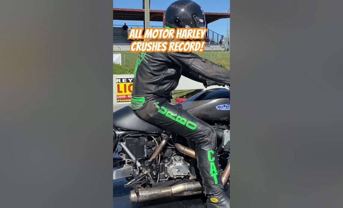 All Motor Harley Crushes Record!