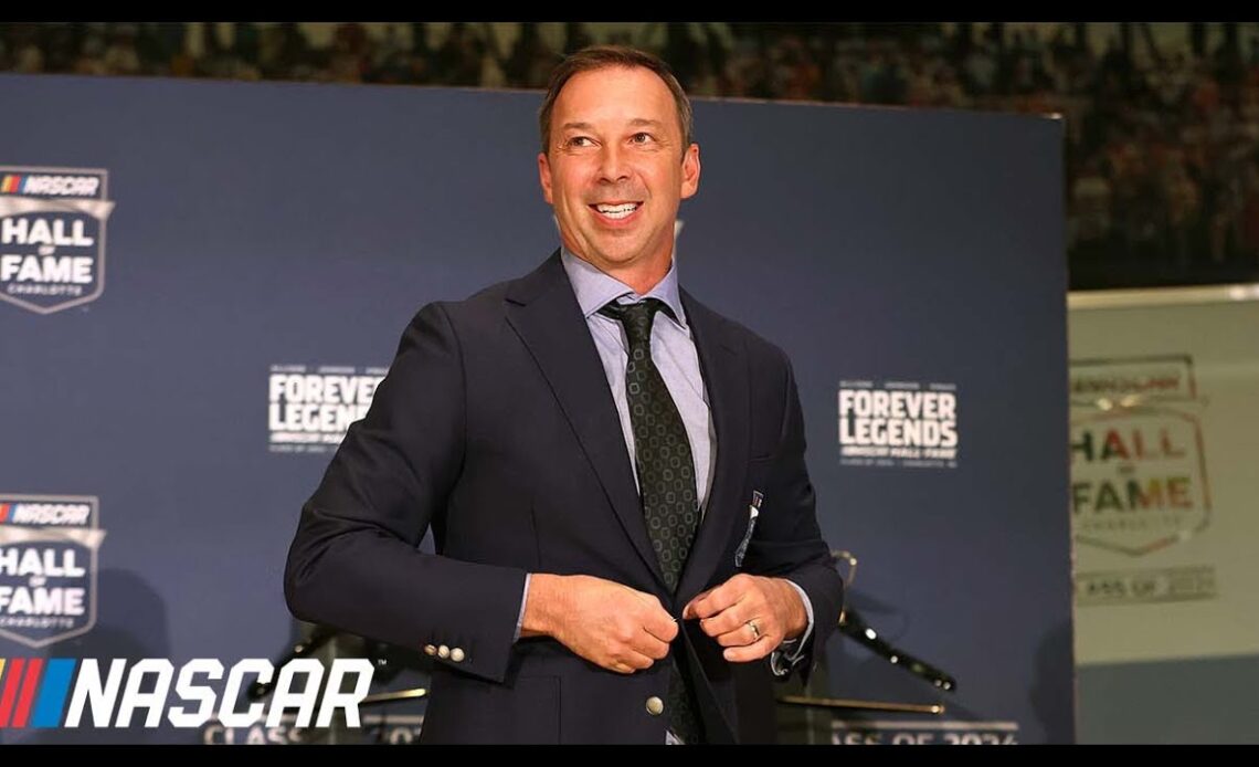 Hall of Fame inductee Chad Knaus celebrates accolade with his driver, Jimmie Johnson | NASCAR