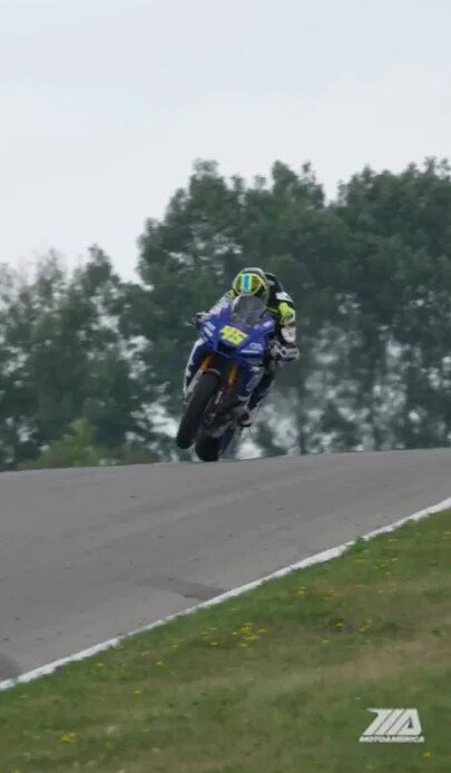 Have a wheelie good day. 😏 #Superbike #Yamaha #motoamerica