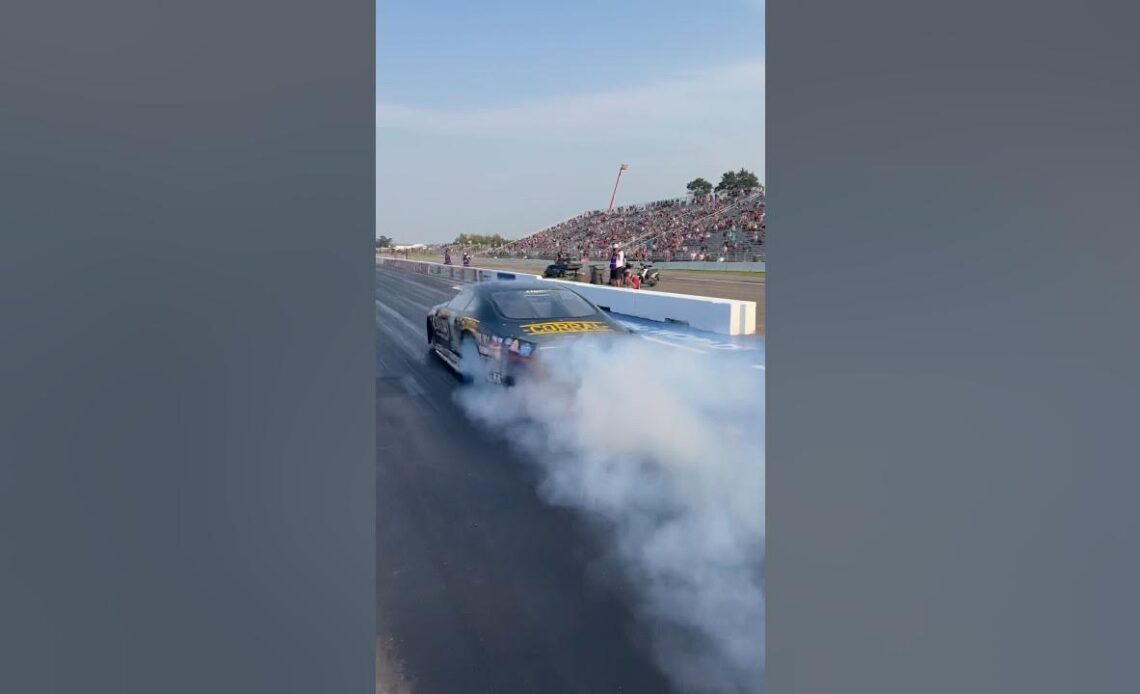 Hold on! We're doing Pro Stock burnouts!