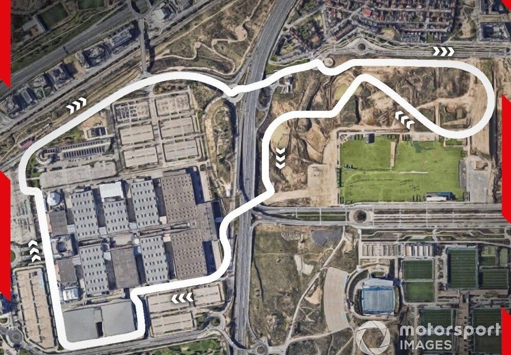 The new Madrid Formula One track layout