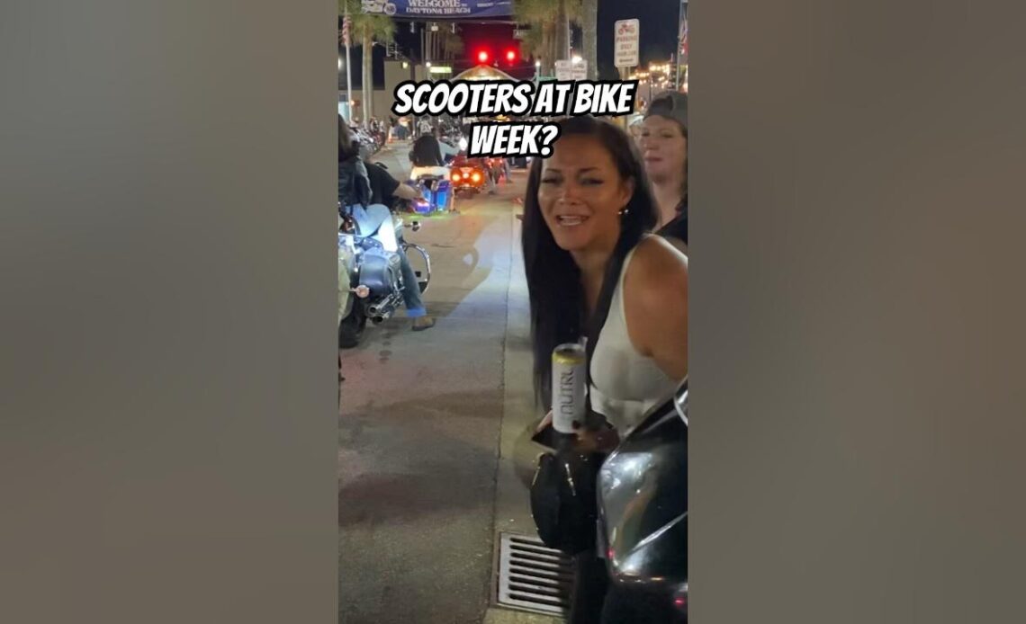 Ladies Ridicule Scooters at Daytona Bike Week oh 😮