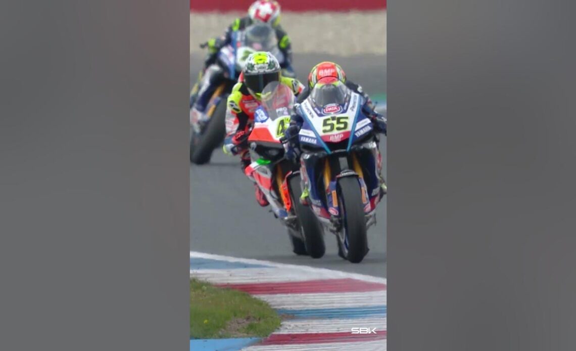 Locatelli and Bassani battle at Assen 2023 🔥 | #NLDWorldSBK 🇳🇱