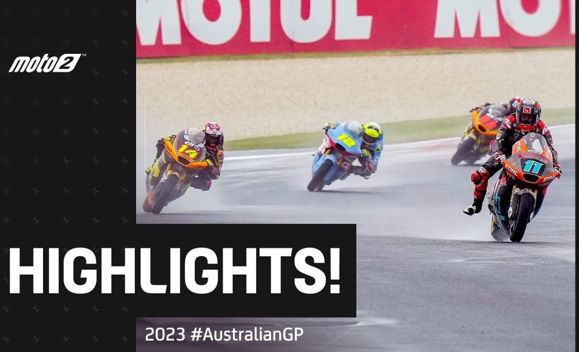 Moto2™ Race Highlights 🌧️ | 2023 #AustralianGP