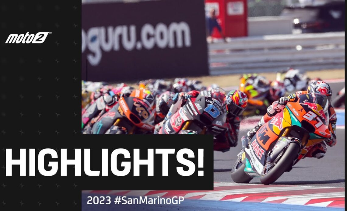 Moto2™ Race Highlights 👊| 2023 #SanMarinoGP 🇸🇲