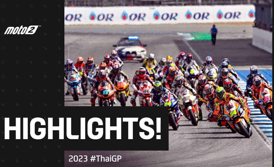 Moto2™ Race Highlights 👊 | 2023 #ThaiGP