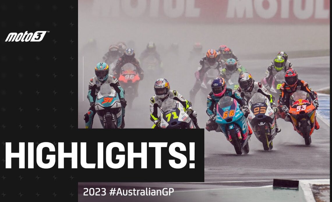 Moto3™ Race Highlights 🥶 | 2023 #AustralianGP