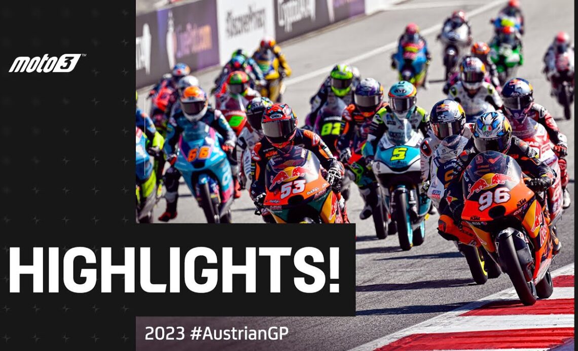 Moto3™ Race Highlights ⚔️ | 2023 #AustrianGP 🇦🇹