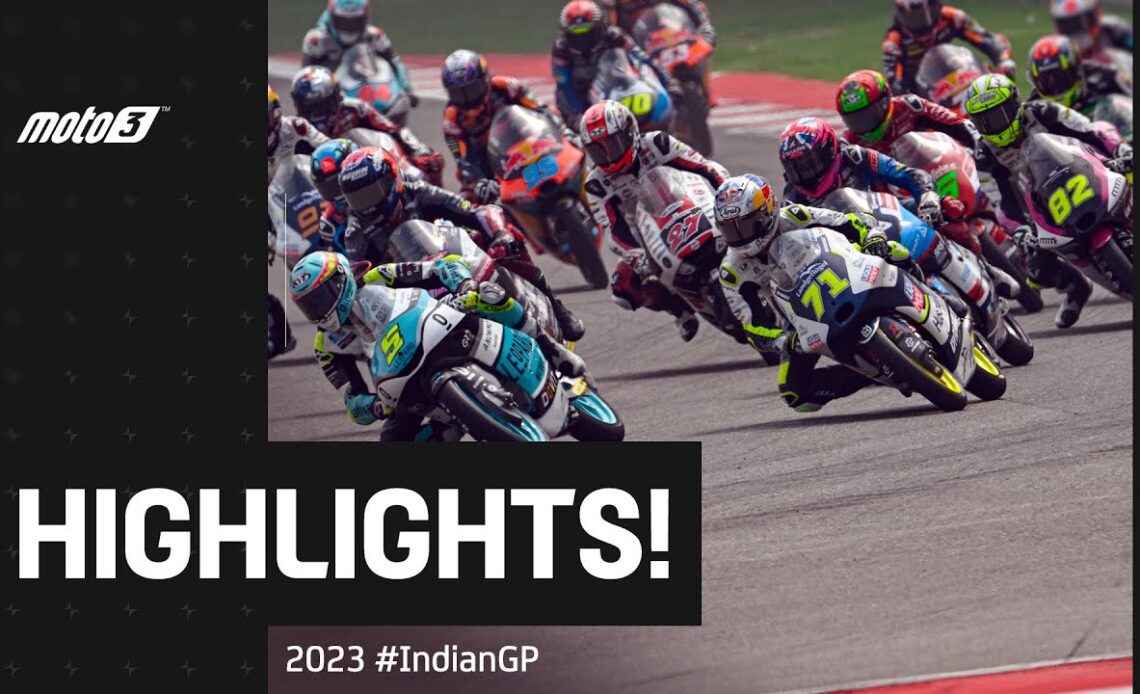 Moto3™ Race Highlights 💨 | 2023 #IndianGP 🇮🇳