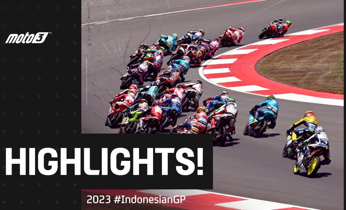 Moto3™ Race Highlights 🤯 | 2023 #IndonesianGP 🇮🇩