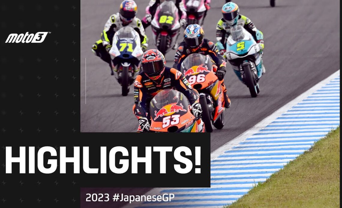 Moto3™ Race Highlights 💪 | 2023 #JapaneseGP 🇯🇵