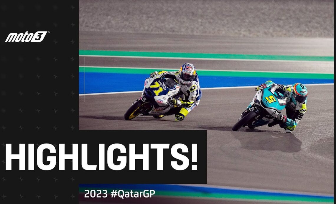 Moto3™ Race Highlights ⚔️ | 2023 #QatarGP