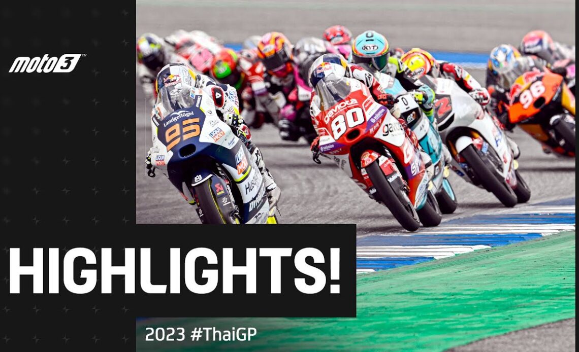 Moto3™ Race Highlights ⚔️ | 2023 #ThaiGP
