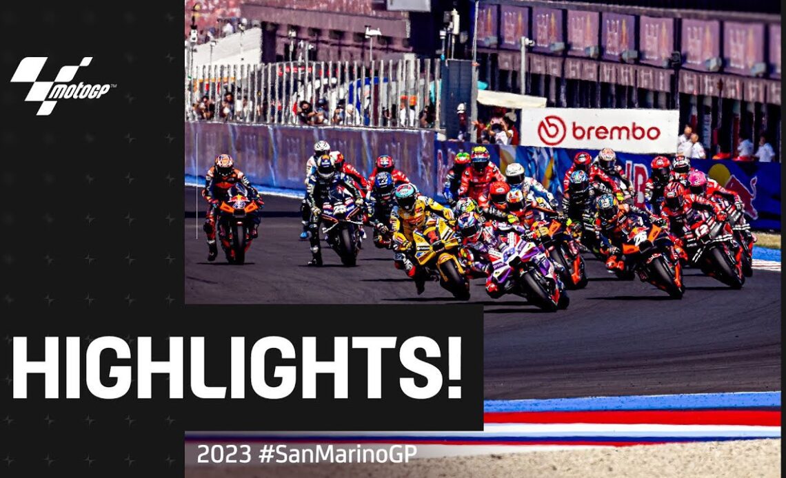 MotoGP™ Race Highlights 💪 | 2023 #SanMarinoGP 🇸🇲