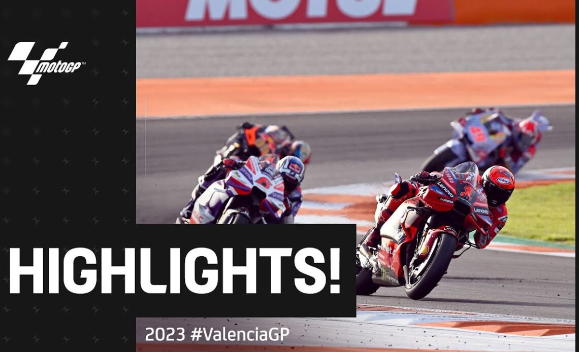 MotoGP™ Race Highlights 🏆🤯 | 2023 #ValenciaGP