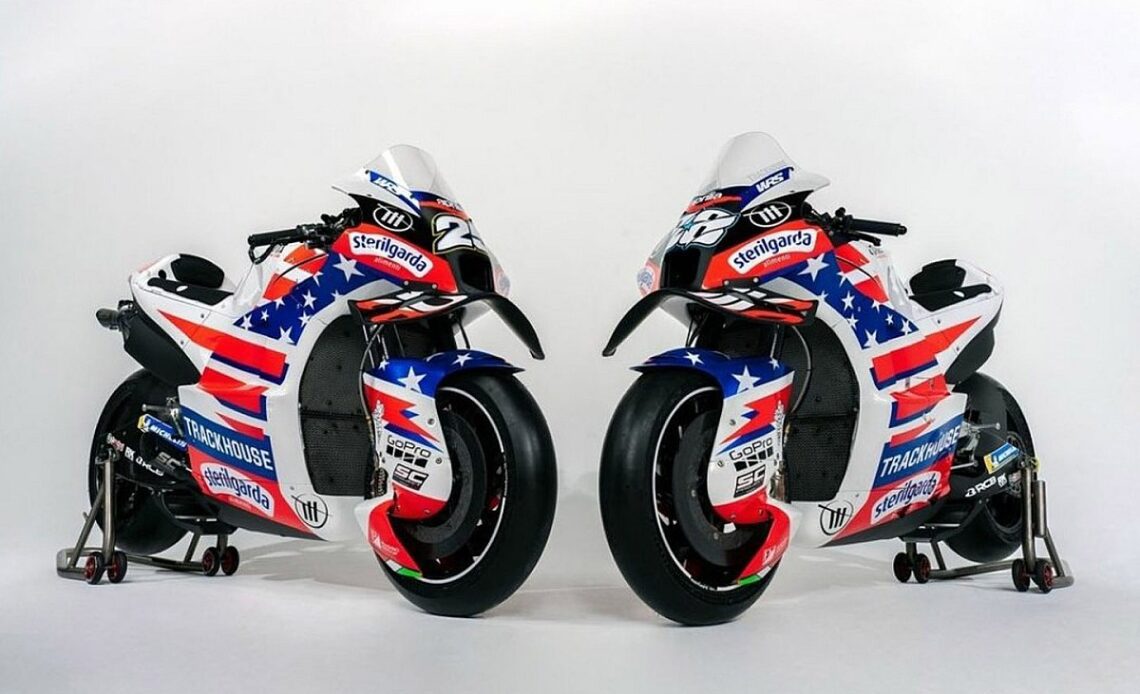 New Trackhouse team reveals livery for first MotoGP season