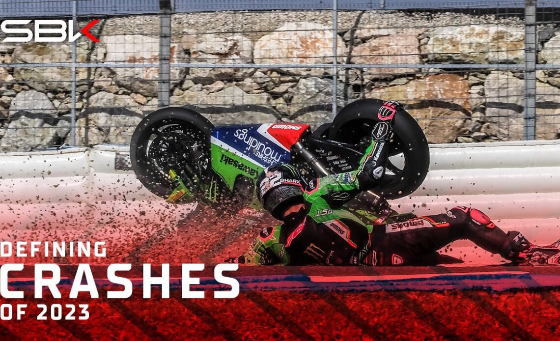 The defining crashes of #WorldSBK in 2023 💥 | #2023SeasonReview