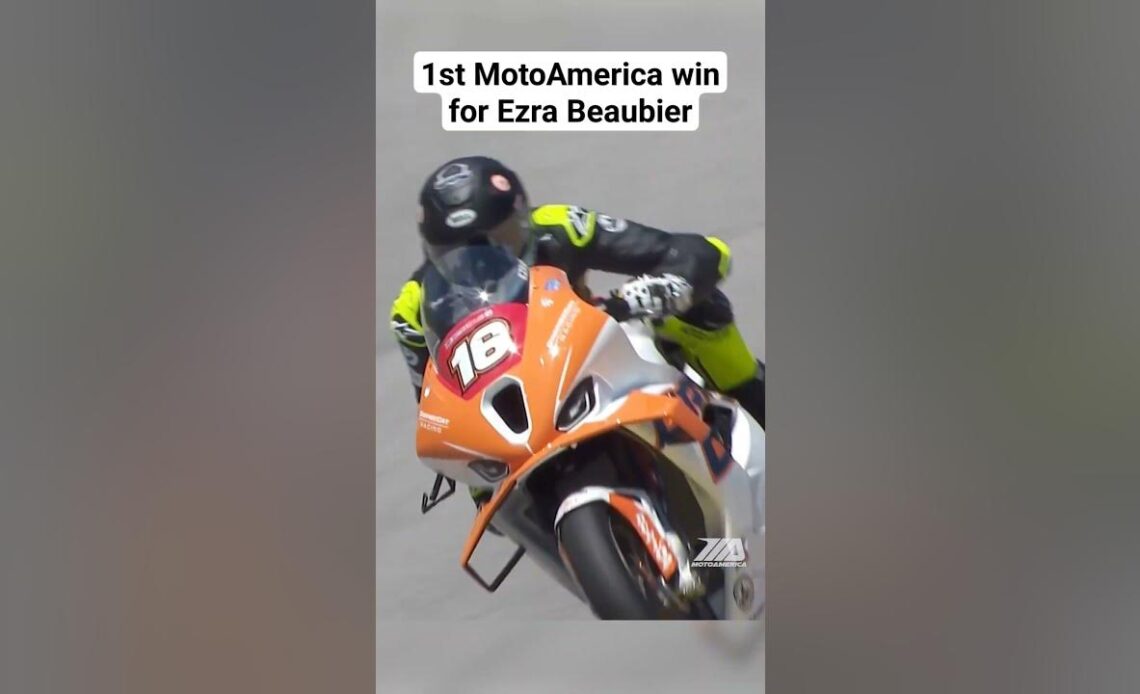 Throwback to when Ezra Beaubier took his 1st #MotoAmerica win in the Stock 1000! #motorcycle #race