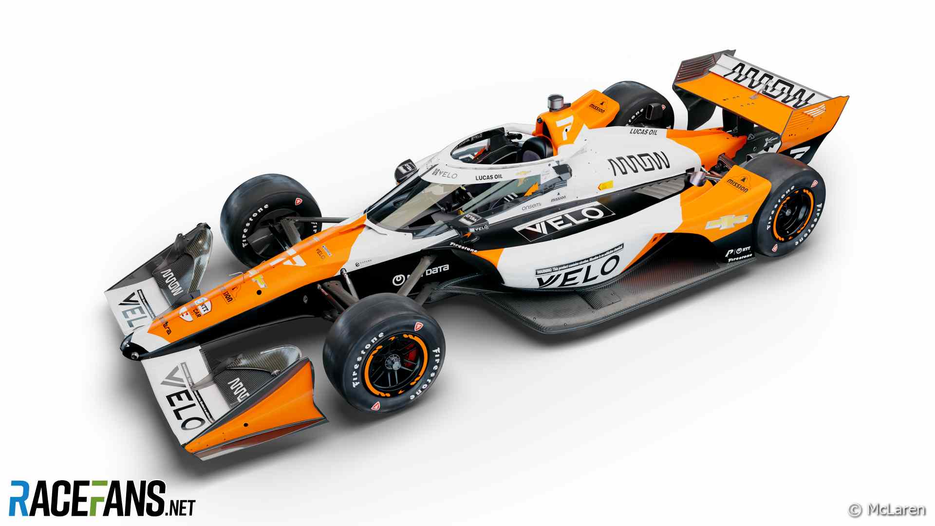 Alexander Rossi's McLaren IndyCar livery, 2024