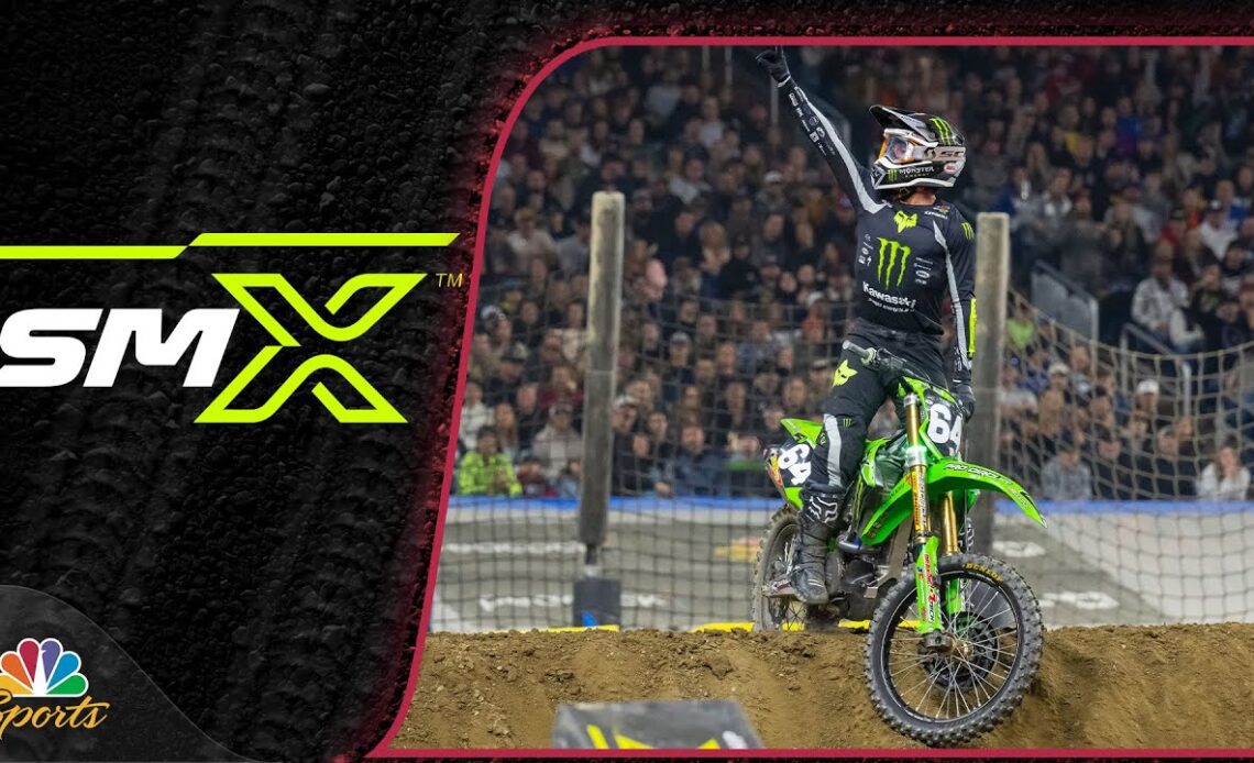 Austin Forkner avoids first-lap wreck to win the 250SX in Detroit | Motorsports on NBC