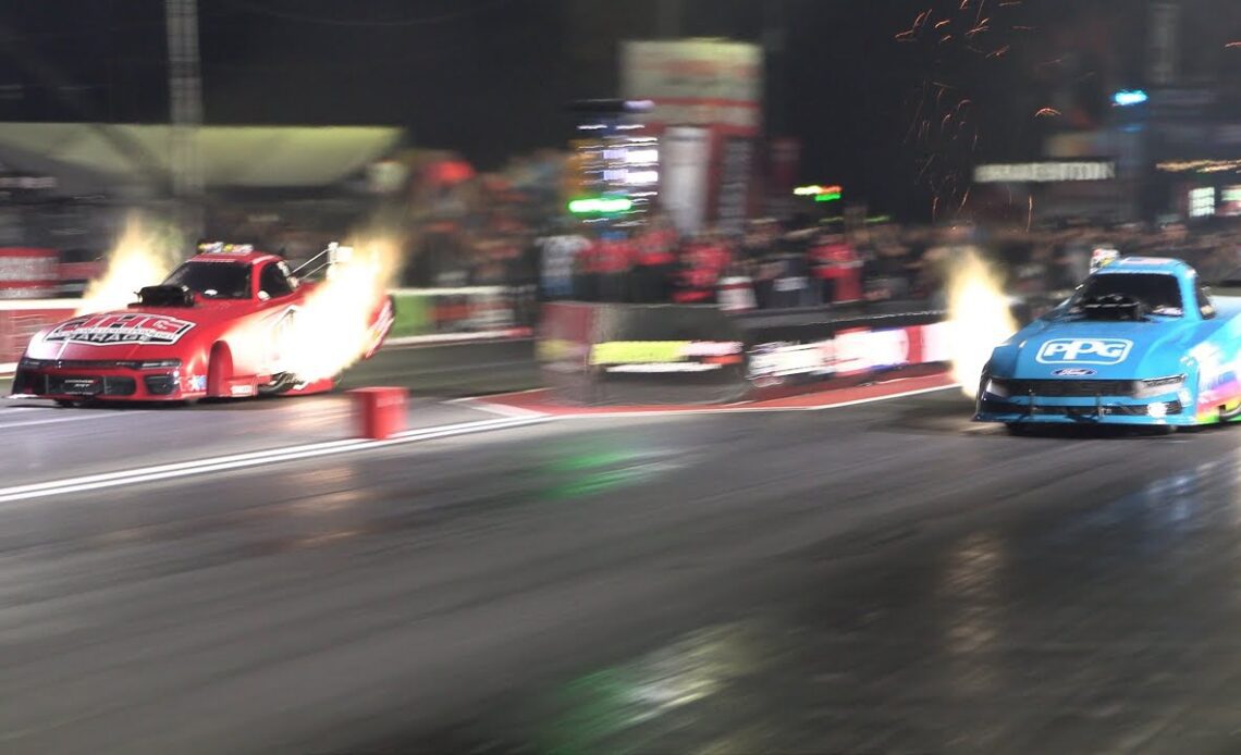 BOB TASCA III RUNS FASTEST FUNNY CAR SPEED EVER; CLAY MILLICAN LEADS TOP FUEL