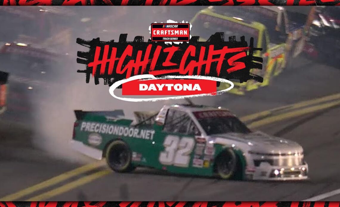 Bret Holmes, Bayley Currey wreck from the front at Daytona | NASCAR