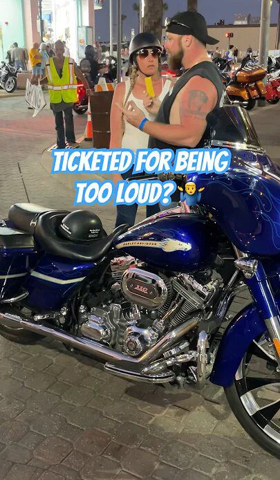 Daytona Biker Gets A Ticket For Being Too Loud? 🤷‍♂️