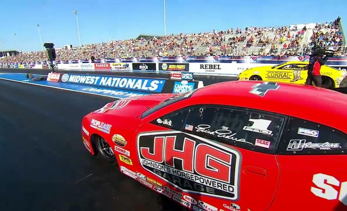 Erica Enders, Fernando Cuadra Jr , Pro Stock, Eliminations Rnd 2, 12th annual Midwest Nationals, Wor