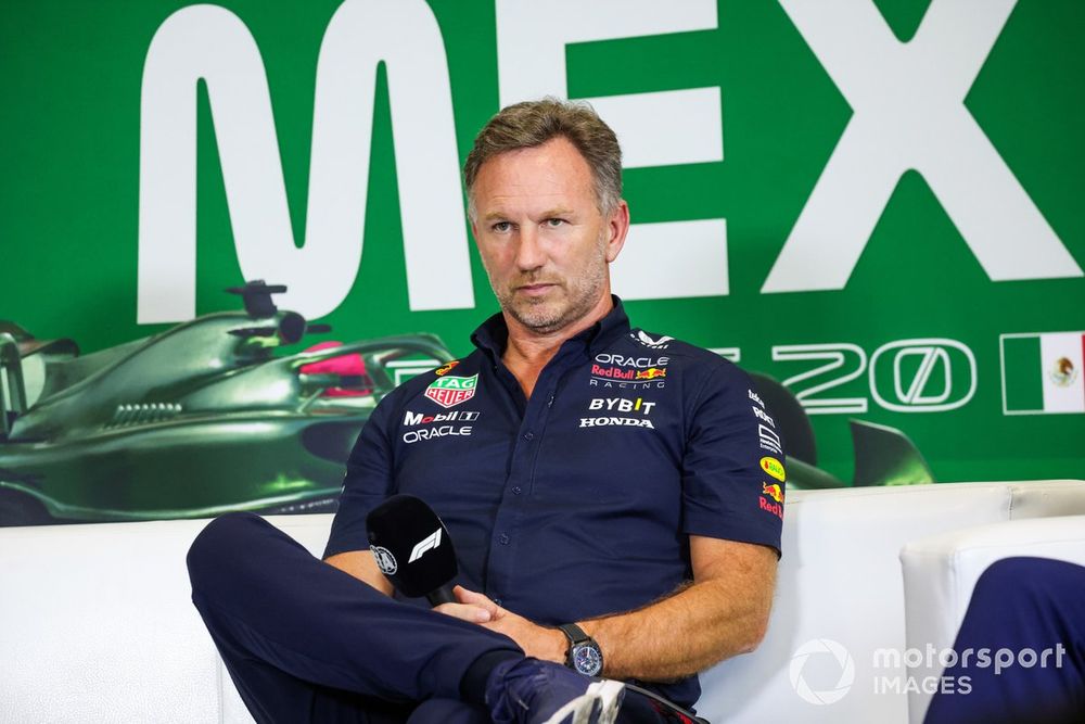 Christian Horner, Team Principal, Red Bull Racing, in the Team Principals Press Conference