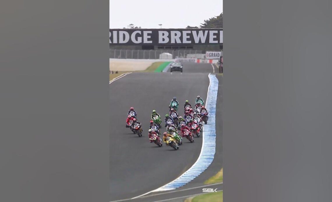 Iannone leads the opening lap of Race 1 🔥 | 2024 #AustraliaWorldSBK 🇦🇺