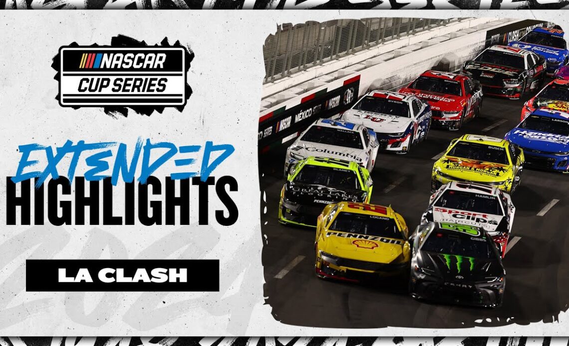 Late yellow sets up green-white-checkered at the Busch Light Clash | Extended Highlights